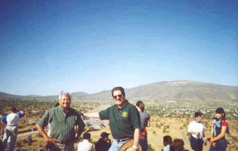 At top of Pyramid of the Sun